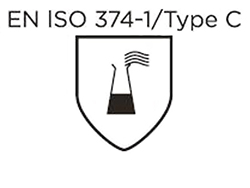 EN ISO 374-1:2016/Type C bescherming tegen chemicaliën